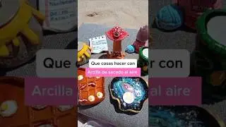 Que se puede hacer con arcilla de secado al aire #arcilla #ceramicafria #arte #manualidades #diy