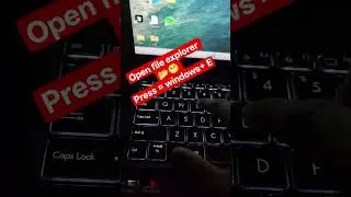 keyboard shortcut keys for open file explorer 📂😀... #shortcutkeys #shortvideo #viral #keyboard