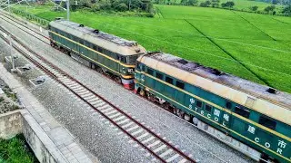 BALLAST TRAIN in Indonesia - DF4B & DF4C Locomotive 