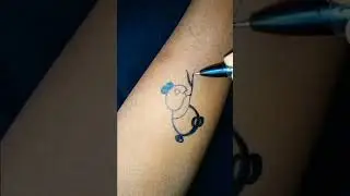 How to make tatttoo design🥰 #viral🥳 #trending😘❤️ #youtubeshorts