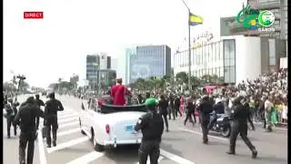 Grande parade militaire et paramilitaire du 64e anniversaire de l'Indépendance du Gabon