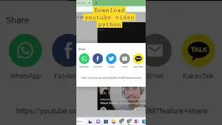 youtube video downloader python coding #shorts #short #shortvideo