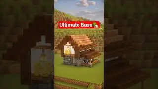 Minecraft Starter House Build Tutorial 🏠| Easy Survival Base Idea |  #Minecraft
