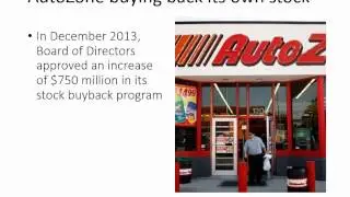 How does a stock buyback impact AutoZone's balance sheet?