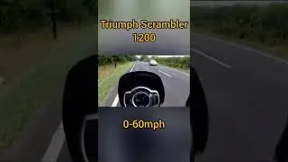 Triumph Scrambler 1200 0-60mph #060 #0100 #speed #biker #motorcycle #maxwrist  #acceleration #raw