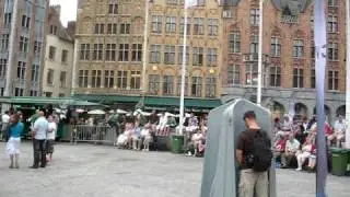Man pees in public