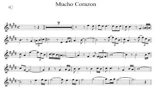 Mucho Corazon - partitura de la melodia Edwin gonzalez M.