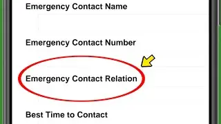 What is the meaning of emergency contact relation