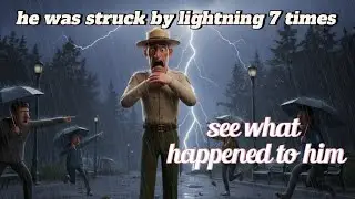 He was struck by lightning 7 times what happened to him?😱