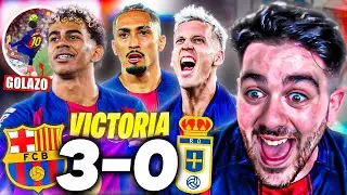 EL BARÇA GOLEA 3-0 al OVIEDO ¡¡BRUTAL GOLAZO DE LAMINE YAMAL y LÍDERES!! - RESUMEN y GOLES