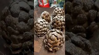 Шоколадные шишки за 15 минут без выпечки на Новый год #рецептынановыйгод #новогодниерецепты #десерт
