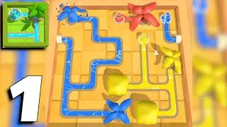 Water Connect Puzzle - Gameplay Part 1 Levels 1-14 (Android, iOS)