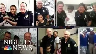 Inspiring America: Girl Travels Country Hugging Police Officers | NBC Nightly News