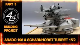 ARADO 196 & SCHARNHORST TURRET 1/72 REVELL & TAKOM (PART 3)