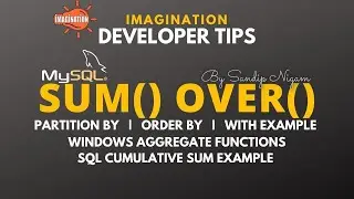 MySQL Sum Over Analytic Window Function | Cumulative Sum Example