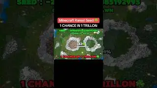 Minecraft Rarest Seed for your WORLD ! ☘️ Seed & Coordinate at the end ⚠️ #minecraft #seed