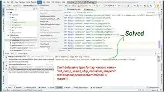 Android can't determine type for tag 'macro' name=