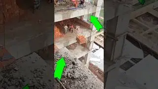 Brick lifting with roofing machine #viral #short #shorts