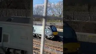 68002 and 66422 pass Tamworth #railway #trainspotteruk #trainspotting #train #railtrack #train
