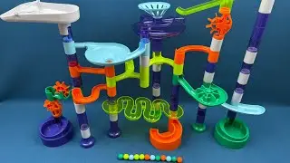 12 Min ASMR Toy Unboxing: DIY Marble Racing Track Roller Coaster Building Blocks | Toy Review