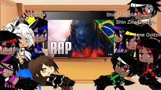 Godzilla familia e mothra e battra react rap do godzilla earth