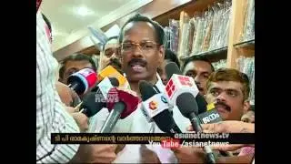 Excise minister T. P. Ramakrishnan Press meet on Liquor policy of Kerala Government