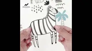 STICKCOOL PVC Animals Wallpaper Safari Animals Wall Decals Jungle Stickers #diy #wallcoverings #home