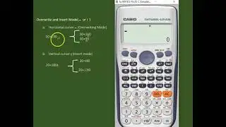 Fixing Typing Errors (Overwriting and inserting Modes) in fx-991ES PLUS Casio Calculator.