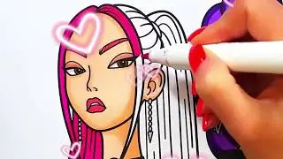 C&ugrave;ng Cookie t&ocirc; m&agrave;u K Pop Demon Hunter nh&eacute; #minh-an-cookie #kpopdemonhunters #coloring