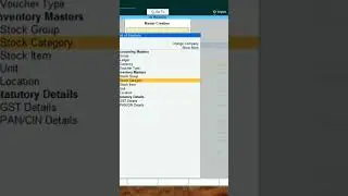 Tally prime stock Group & Items creation