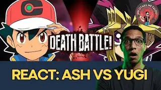 Ash VS Yugi (Pokémon VS Yu-Gi-Oh!) | DEATH BATTLE! - REACT em PT-BR #pokemon #deathbattle #reaction 