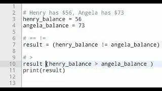 Learn Python Comparison Operators