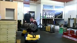 Aaron Page- 170kg x 4 (Log, Clean each Rep)