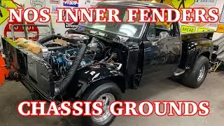 1978 Dodge Warlock NOS inner fenders engine and chassis grounds muscle truck d100 d150