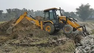 JCB Dozer Digging Field For Home Construction - JCB Digger Video 2
