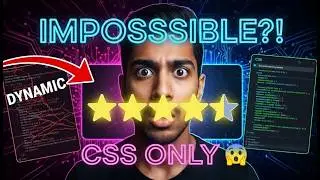 NO JS?! Build Dynamic Star Rating Using ONLY CSS 🤯