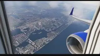 KMIA Miami arrival CSTAL3 Arrival B737-800 #b787 #aviation #msfs2020 #airplane #travel 