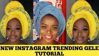 SIMPLE BEGINNERS|| INSTAGRAM TRENDING GELE TUTOIAL
