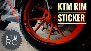 KTM RIM STICKER FOR ANY KTM BIKE || HOW TO APPLY || KTM DUKE\RC 125 200 250 390