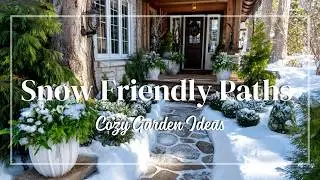 Brilliant Winter Garden Path Ideas for Small Homes | Snow-Friendly Christmas Decor & Lighting
