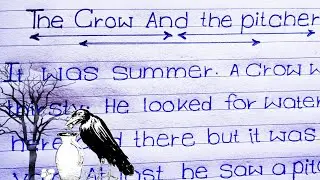 The Crow and The Pitcher Story | The Thirsty Crow Story In English by Kids Hut | Moral Story