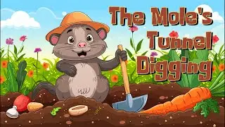 The Mole's Tunnel Digging | Cartoons For Kids | Baby story | Story for kids