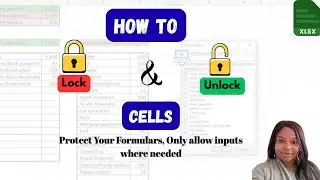 How to Lock and Unlock Cells in Excel | Protect Formulas & Allow Data Entry