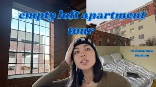 empty loft apartment tour in durham north carolina + cleaning | moving vlog ep. 2
