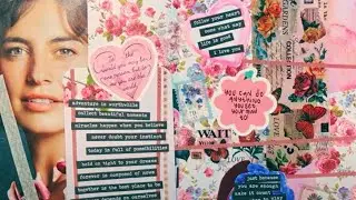 Pink Heart & Flower Journal Page 🌸 Gentle Self-Love ASMR