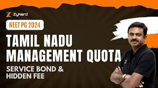 Tamil Nadu Management Quota PG Medical | Service Bond & Hidden Fee