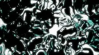 Liquid Metal Background Video, Dark Green Motion Background Loop | Free Stock Footage