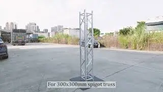 Adjustable Aluminum Mobile Plasma TV Truss Stand DJ Lighting Truss Totem
