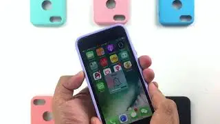 ULAK iPhone 8 Case Slim Fit Liquid Rubber & Silicone Protective Shock Absorption Cover,Purple