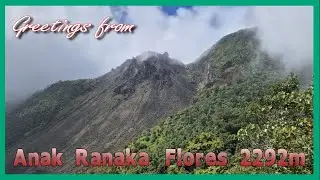 Anak Ranaka-2,292m. An active Volcano & t a tallest mountain  in Flores with views; Indonesia